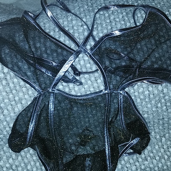 For the Love of Lemons one piece metallic skivvies - Picture 4 of 6